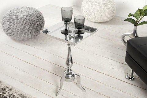 INVICTA stolik JARDIN SQUARE srebrny - aluminium INVICTA stolik JARDIN SQUARE srebrny - aluminium