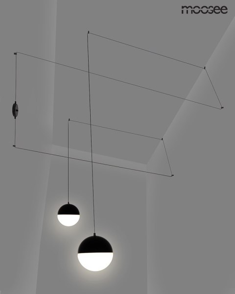 MOOSEE lampa ścienna BOWL DUO czarna MOOSEE lampa ścienna BOWL DUO czarna