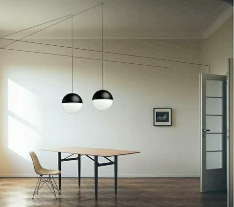 MOOSEE lampa ścienna BOWL DUO czarna MOOSEE lampa ścienna BOWL DUO czarna