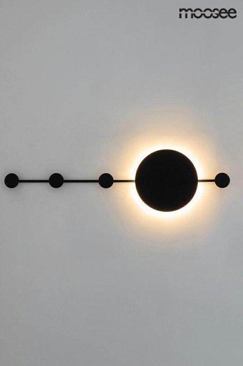 MOOSEE lampa ścienna SHADOW HANG z wieszakiem czarna MOOSEE lampa ścienna SHADOW HANG z wieszakiem czarna