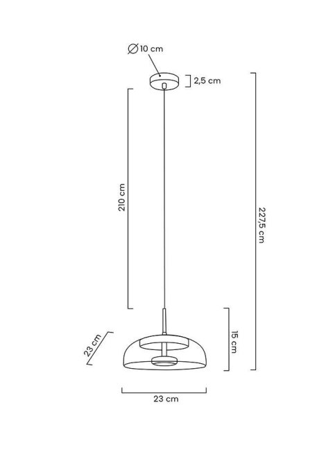 MOOSEE lampa wisząca EDEN złota MOOSEE lampa wisząca EDEN złota