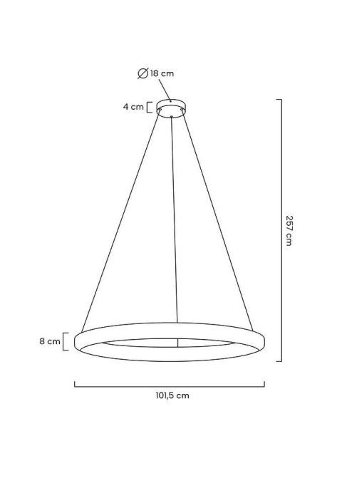 MOOSEE lampa wisząca LIBERTY 100 złota MOOSEE lampa wisząca LIBERTY 100 złota