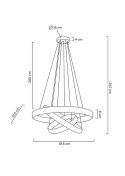 MOOSEE lampa wisząca LIBERTY TRIPLES złota