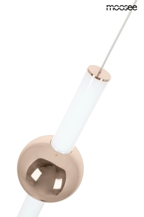 MOOSEE lampa wisząca LIBRA 60 IN biała / złota MOOSEE lampa wisząca LIBRA 60 IN biała / złota