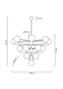 MOOSEE lampa wisząca SOLEI złota