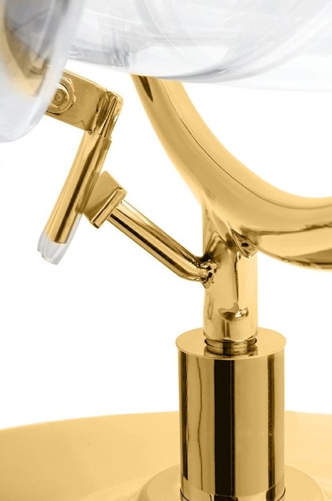 Fotel BUBBLE STAND 2 GOLD VELVET poduszka czarna Fotel BUBBLE STAND 2 GOLD VELVET poduszka czarna