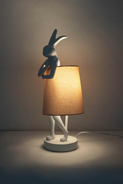 KARE lampa stołowa RABBIT 50 cm biała / różowa KARE lampa stołowa RABBIT 50 cm biała / różowa