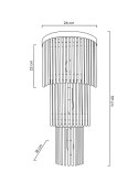 MOOSEE lampa ścienna ESTRO złota