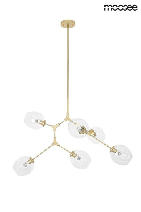 MOOSEE lampa wisząca SPLIT 6 złota MOOSEE lampa wisząca SPLIT 6 złota