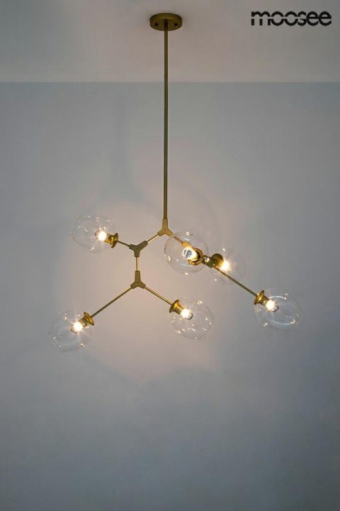 MOOSEE lampa wisząca SPLIT 6 złota MOOSEE lampa wisząca SPLIT 6 złota