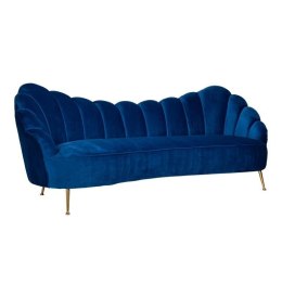 RICHMOND sofa COSETTE BLUE - welur, podstawa złota