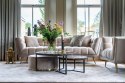 RICHMOND sofa HUXLEY KHAKI - welur, szczotkowane złoto