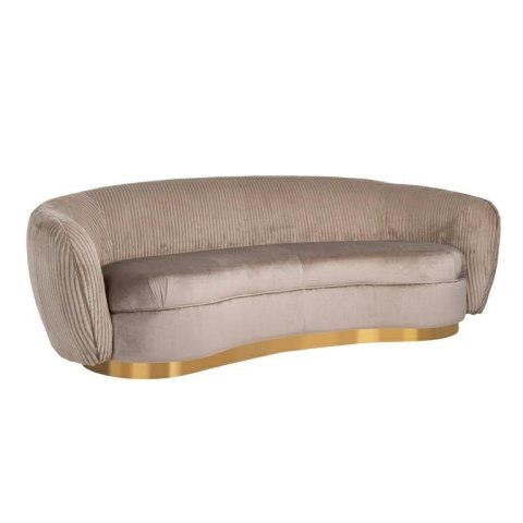 RICHMOND sofa WAYLON NOUGAT - welur, podstawa złota