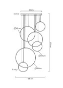 MOOSEE lampa wisząca CIRCULO SIX czarna