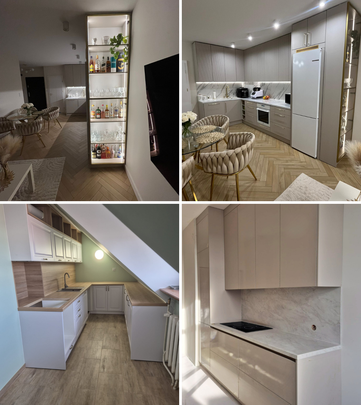 realizacje kuchnia kaszmi i ryflowania